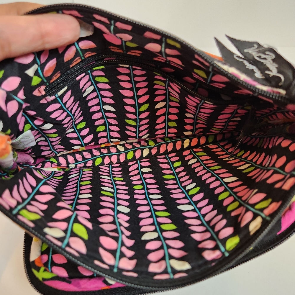 Vera Bradley Purse Over Shoulder Floral Print Pockets Card Slots Crossbody - Picture 8 of 12